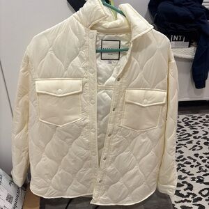Zara Quilted Cream Jacket